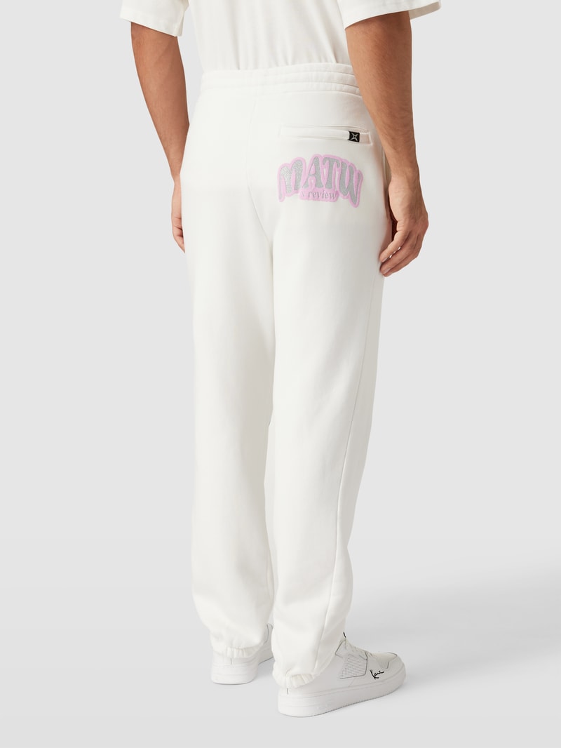Sweatpants mit Motiv-Print - MATW X REVIEW in offwhite