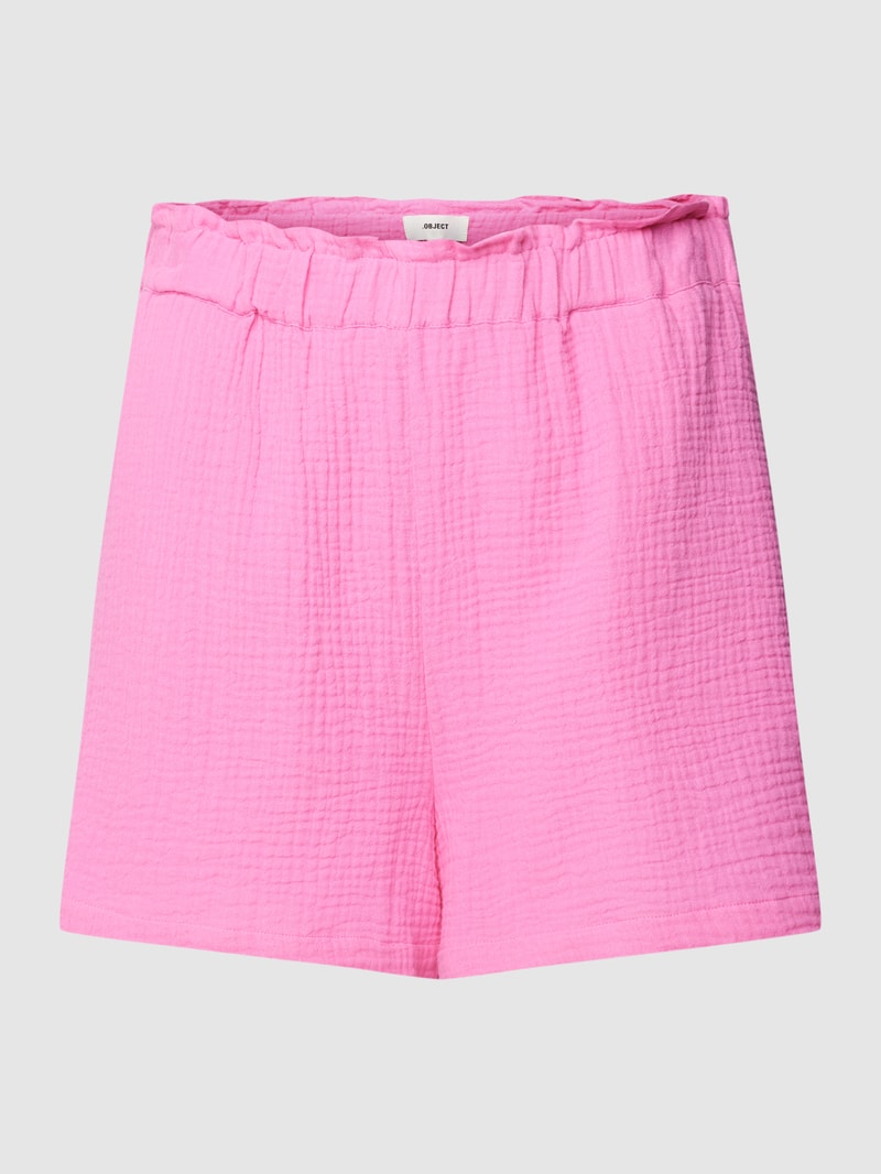 Shorts mit elastischem Bund Modell 'Carina' in pink