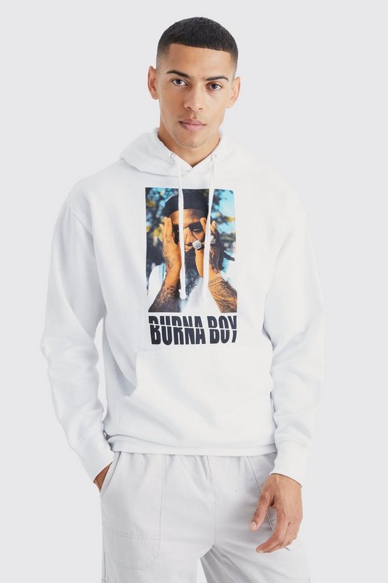 Oversize Hoodie mit lizenziertem Burna Boy Print