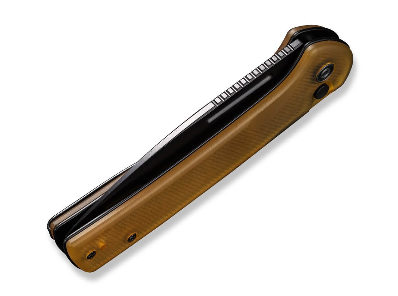 Conspirator Button Lock Ultem Amber & Black