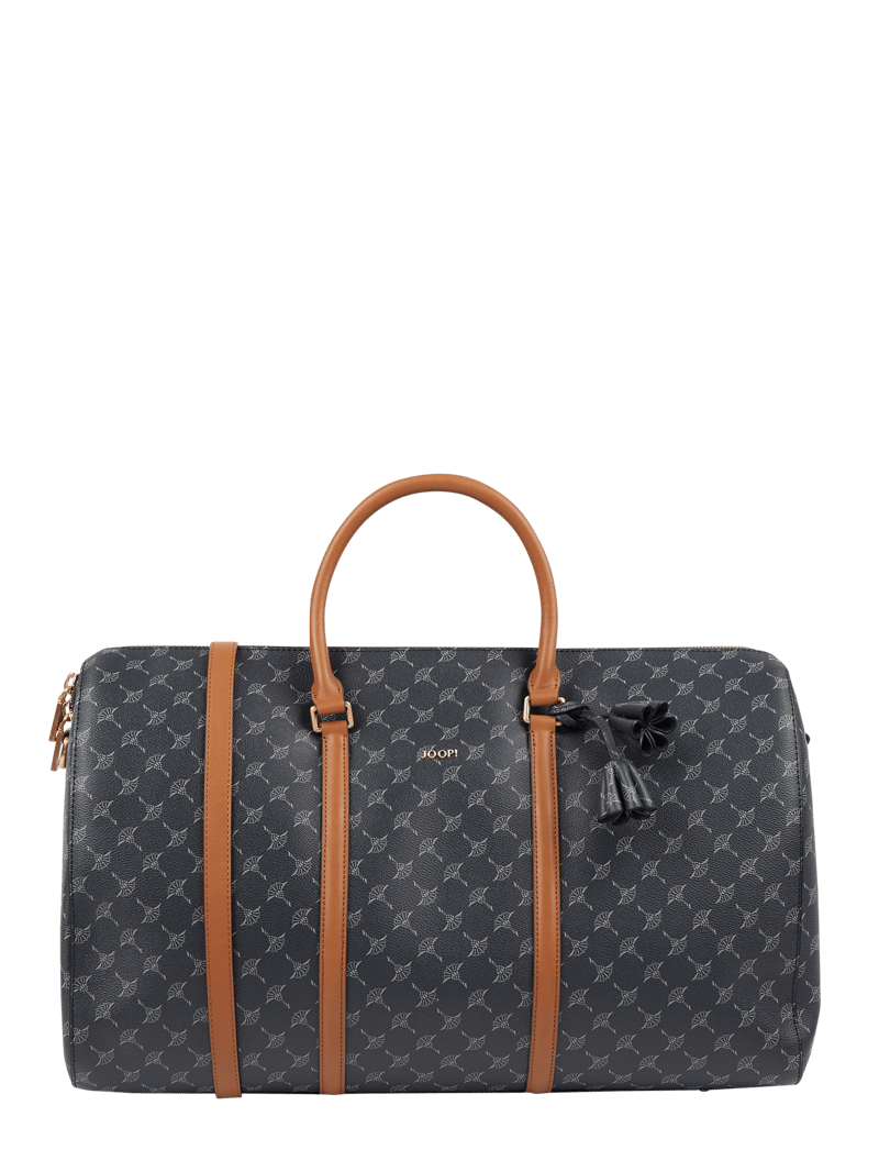 Weekender mit Logo-Muster Modell 'Aurora' in dunkelblau