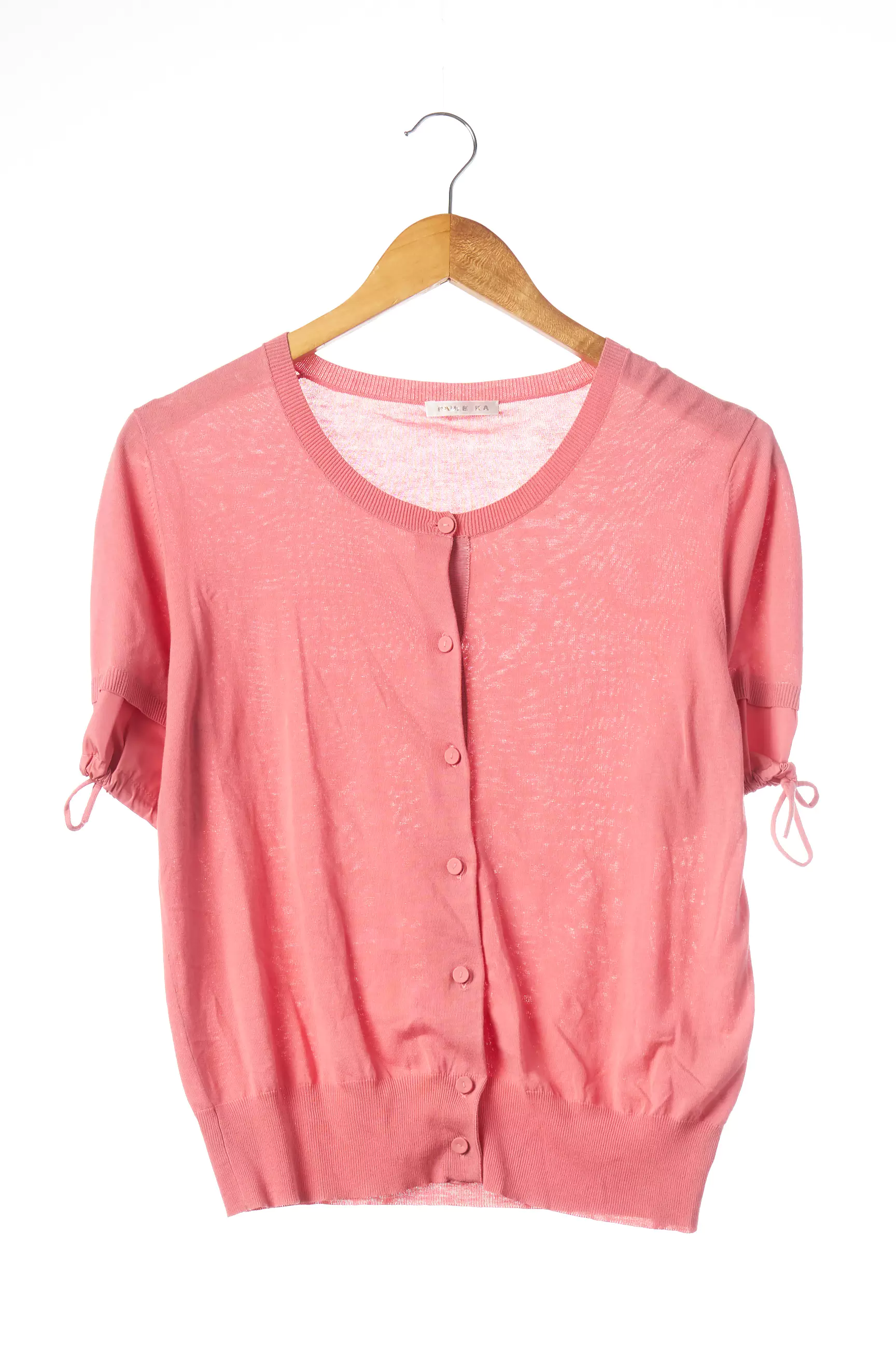 Paule Ka Gilets Manches Courtes Femme couleur rose