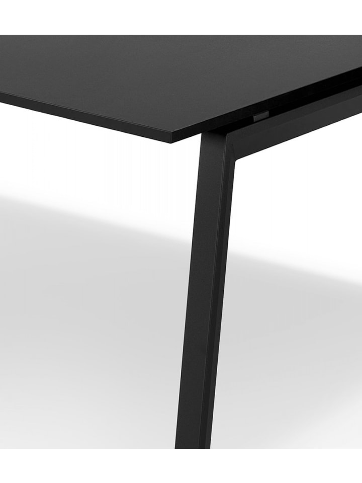 KADIMA DESIGN Besprechungstisch Schwarz Holz Metall | Modern Elegant in Schwarz günstig kaufen