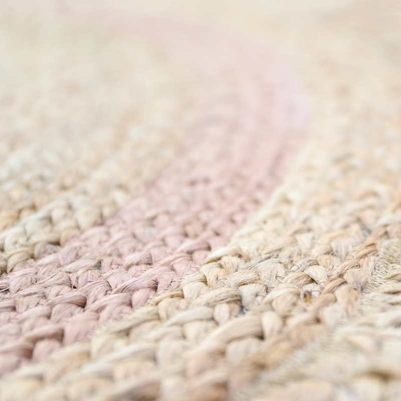 Tapis jute rond 140cm NEHA NUDE