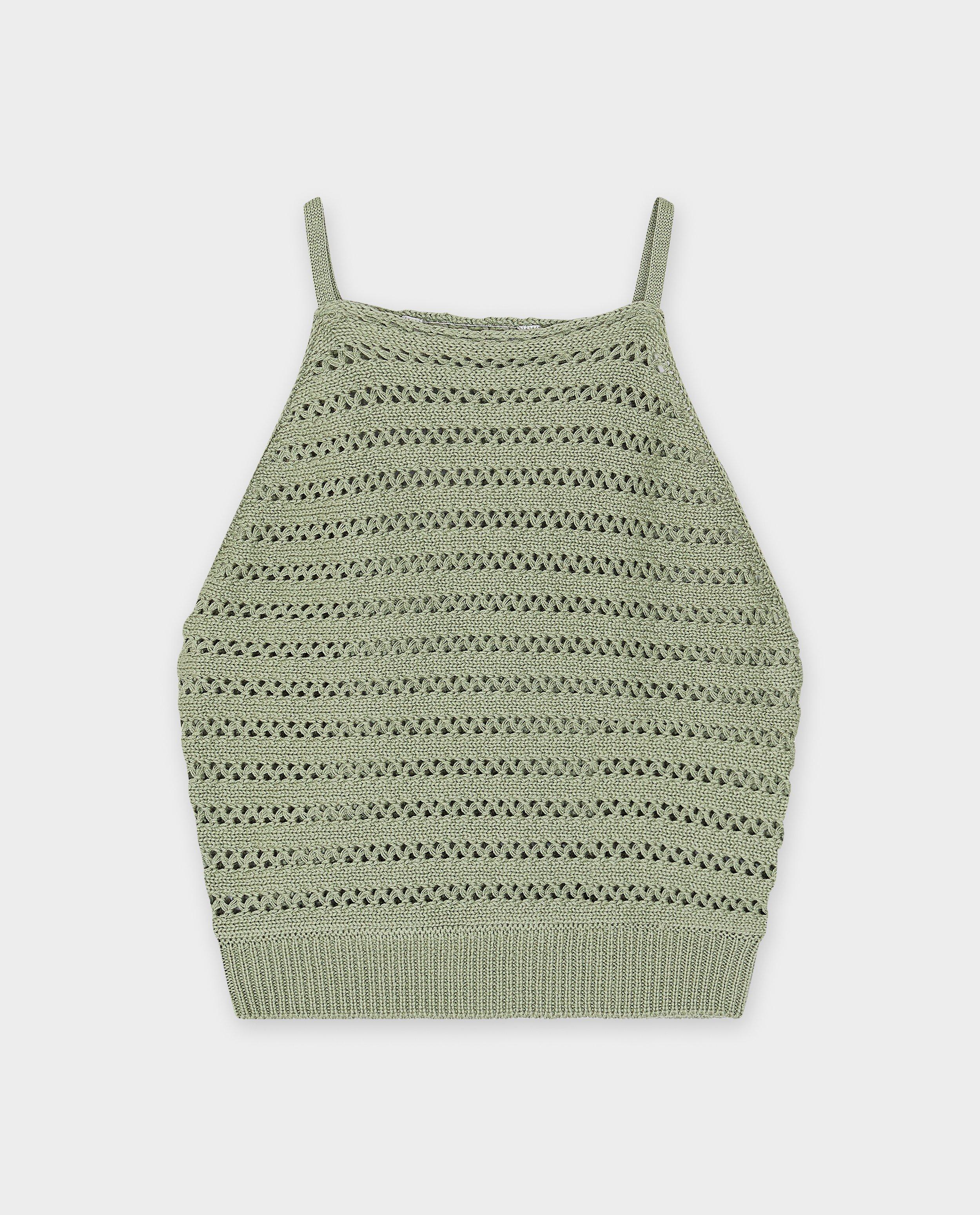 Top croșetat Tiffosi kaki