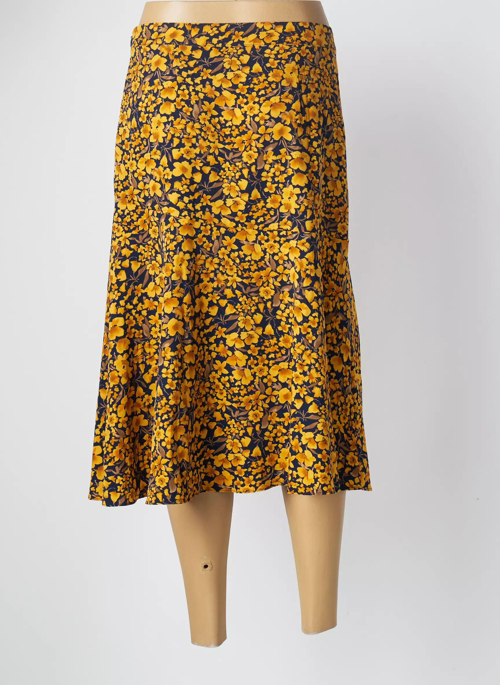 Andy Lucy Jupes Mi Longues Femme couleur jaune