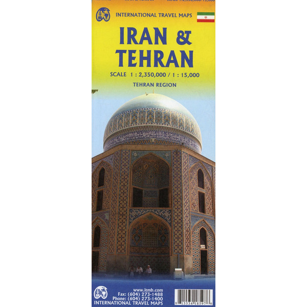 Iran & Tehran Travel Reference Map 1 : 2 350 000 / 1 : 15 000 - Karte