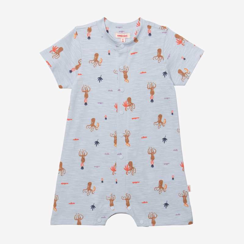 Combinaison bébé garçon octopus bleu Catimini