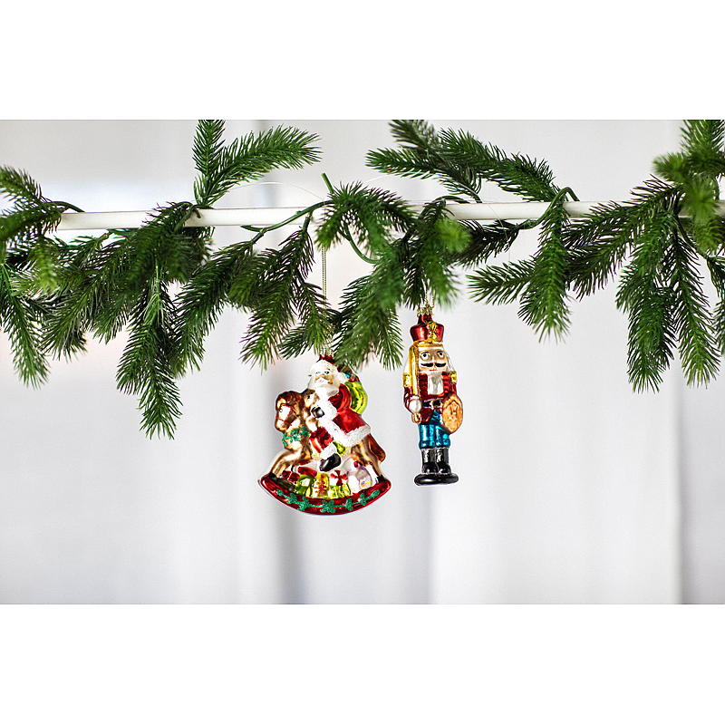 Home Juletrepynt s/2 11,5/13 cm glassfigur carnival