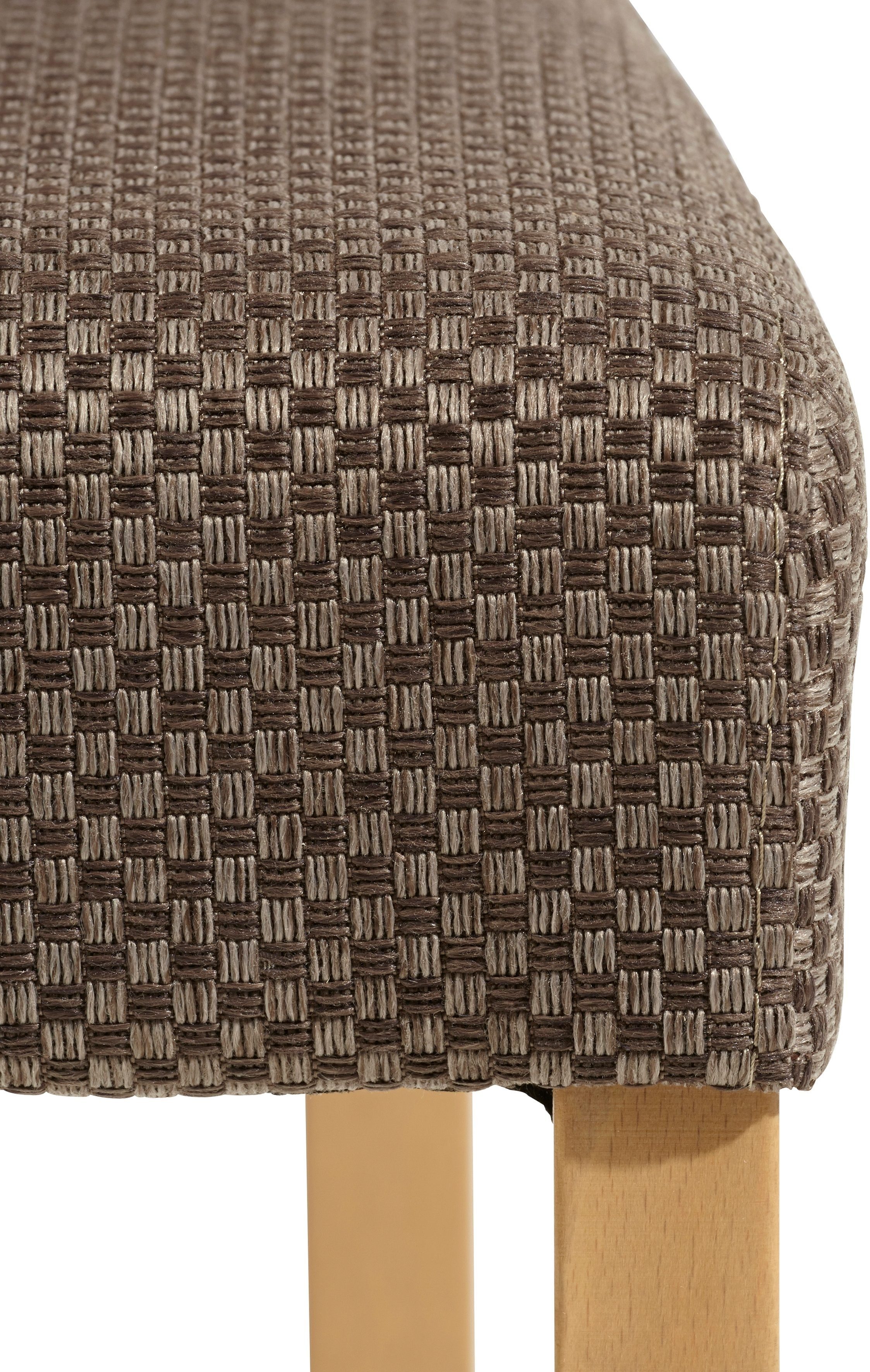 SCHÖSSWENDER 4-Fußstuhl Baden (Set, 2 St), Gestell Massivholz