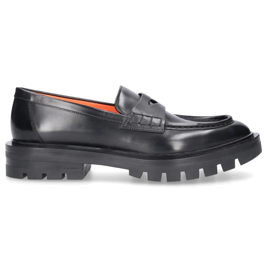 Santoni - Loafer 59020 Kalbsleder - schwarz