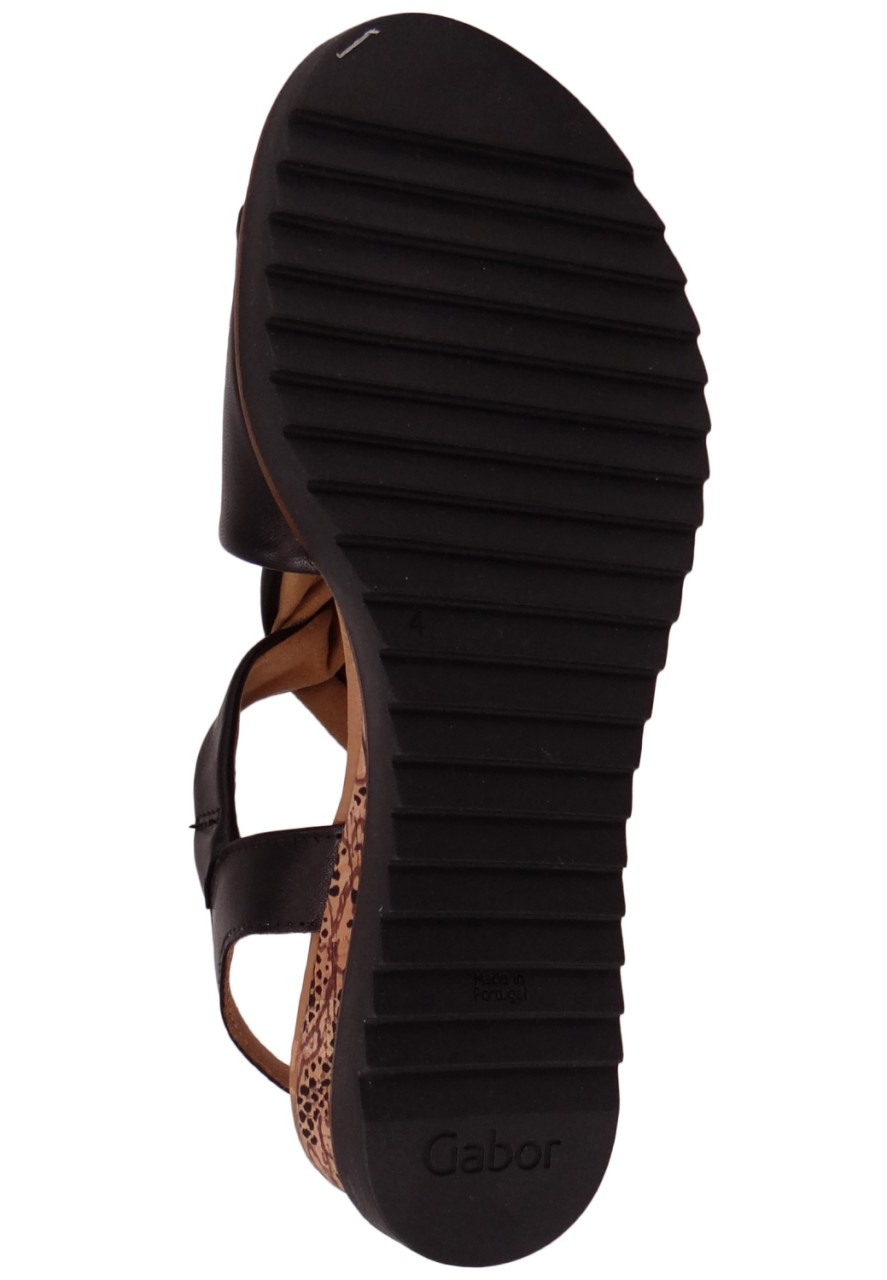 GABOR Klassische Sandalen schwarz Comfort 22