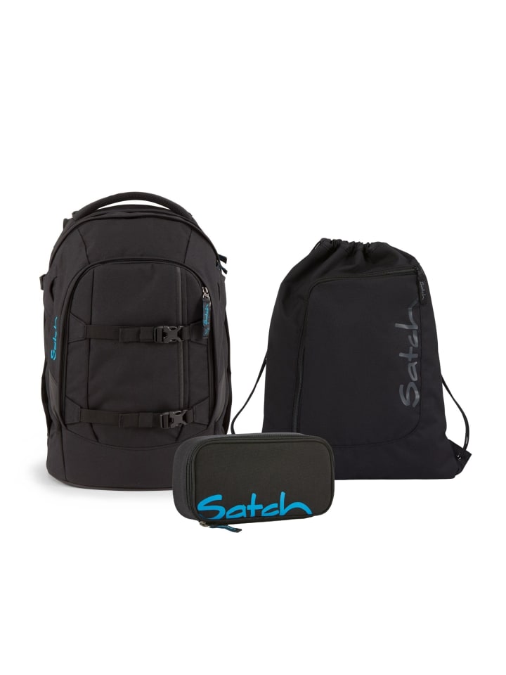 Satch Schulranzen-Set PACK Black Bounce/Blackjack in Schwarz günstig kaufen onesize
