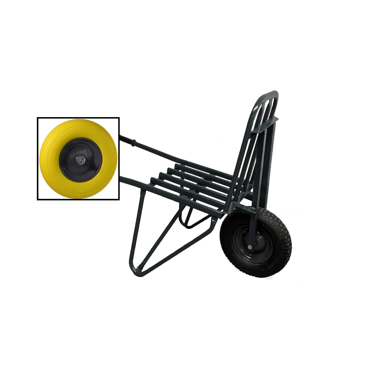 Little Jumbo 1251002100 Stone Trillebør Pro Punkteringsfri Hjul - 60 sten