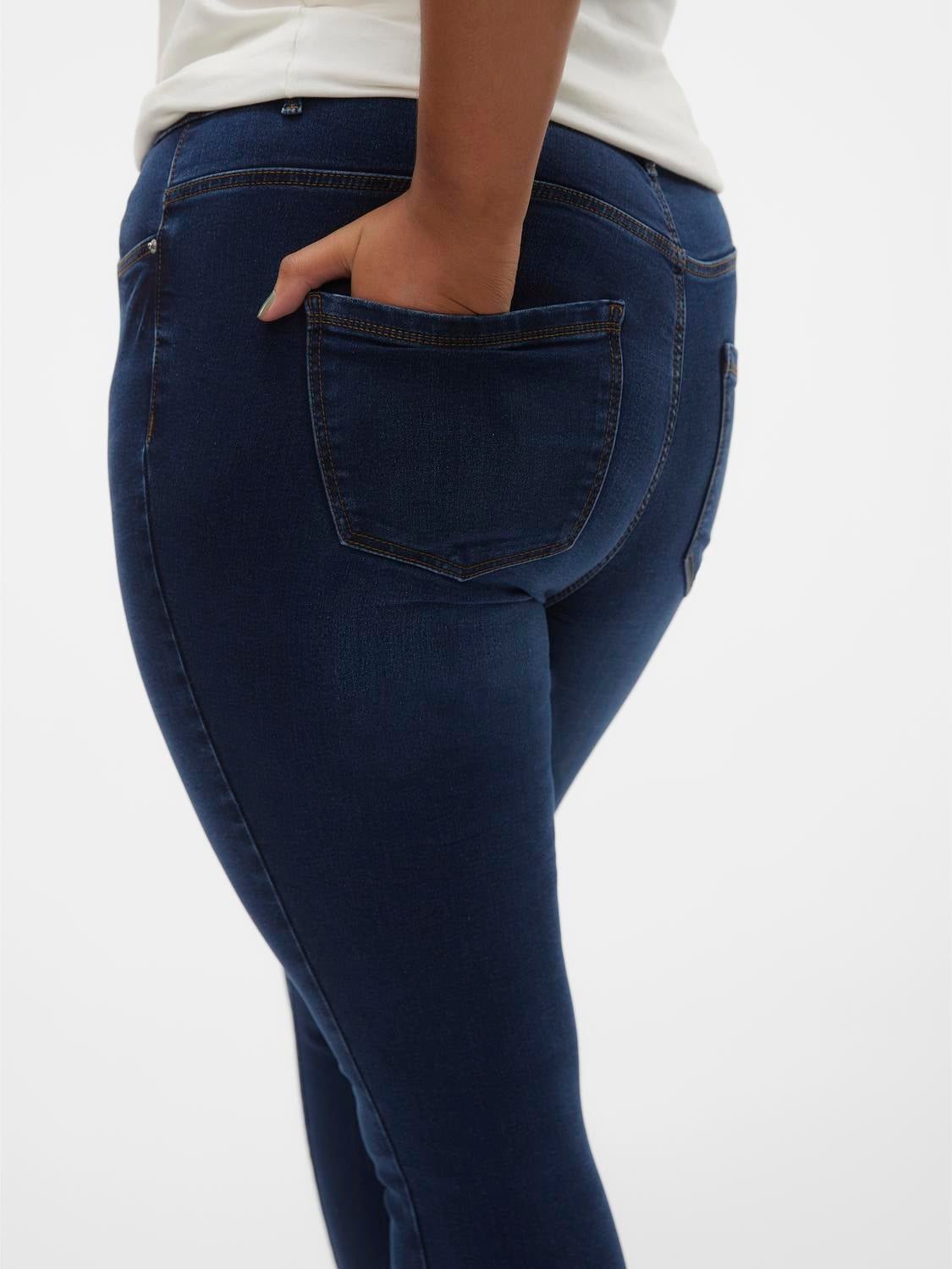 VMSOPHIA Hohe Taille Slim Fit Jeans