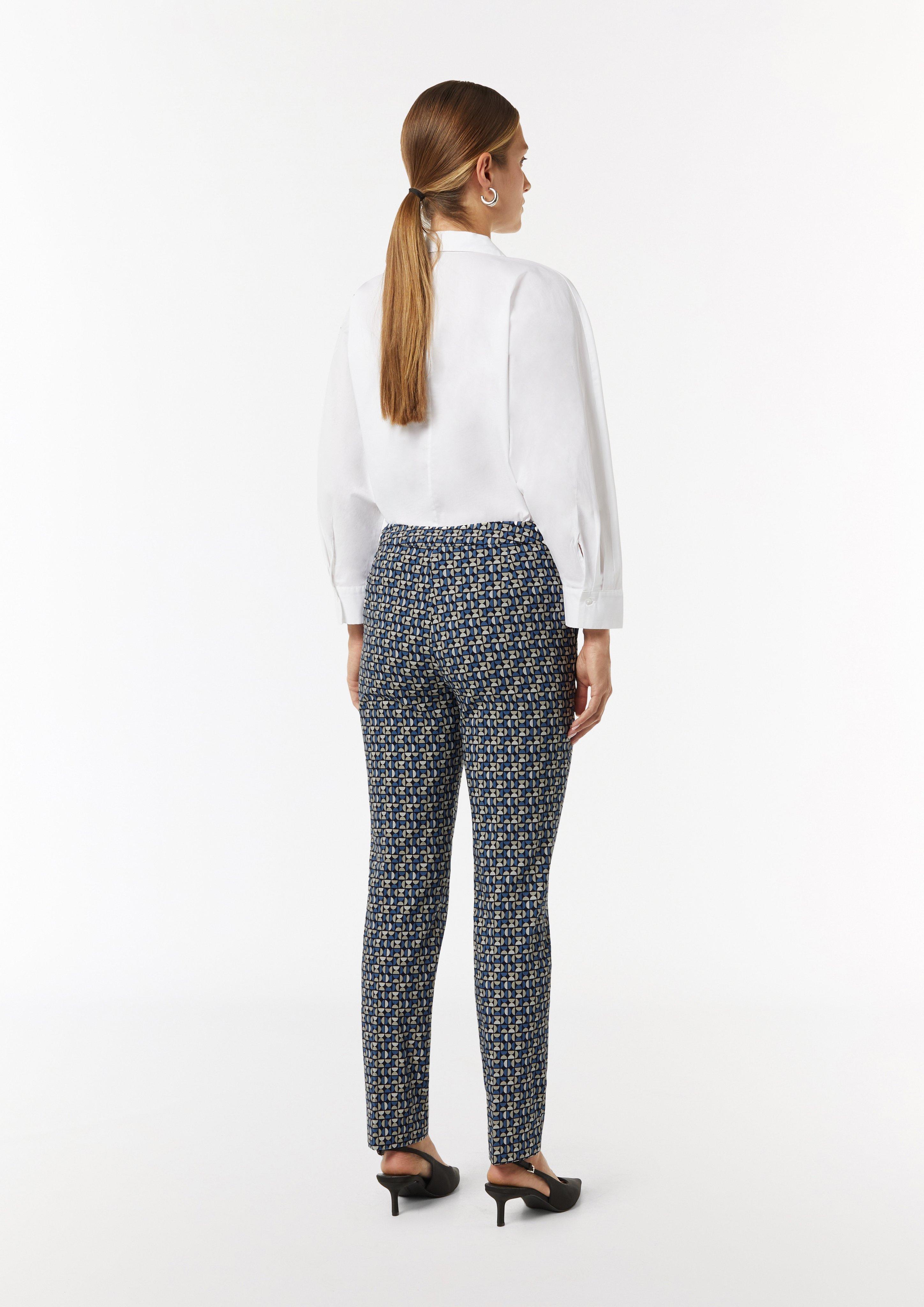 Viskosestretch-Hose im Slim Fit - navy