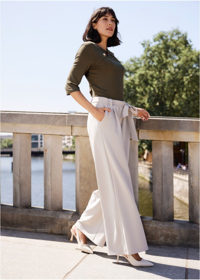 Hose aus Jerseycrepe
