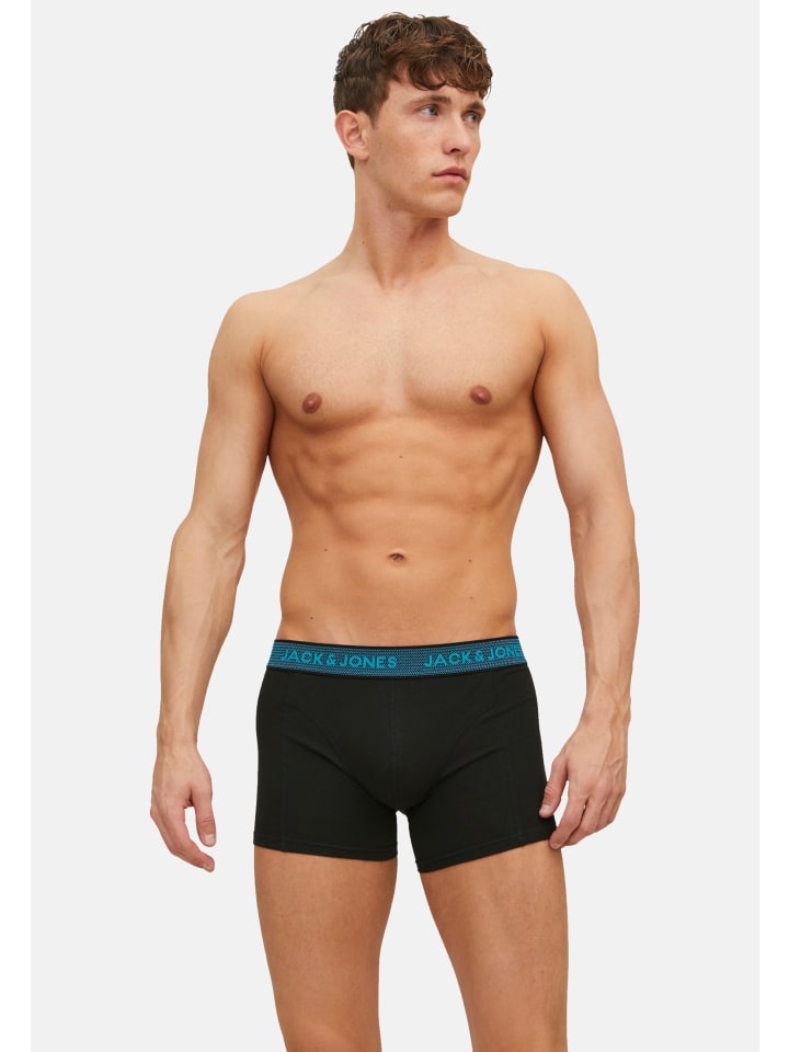 Jack & Jones Boxershorts 'WAISTBAND' in dunkelgrau günstig kaufen