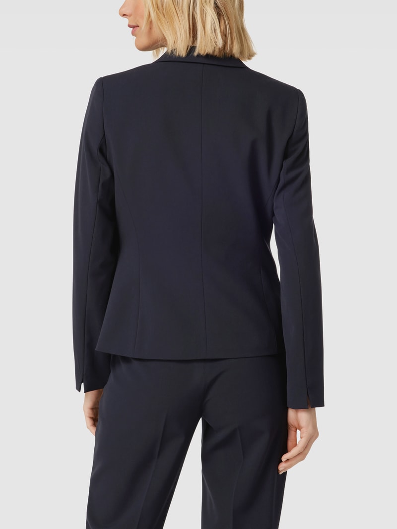Blazer mit Reverskragen in marineblau