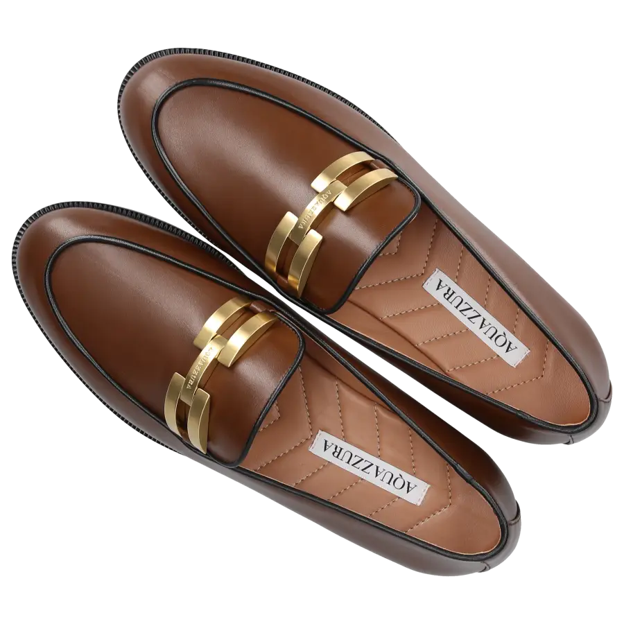 Aquazzura - Loafer BRANDI Nappaleder - braun
