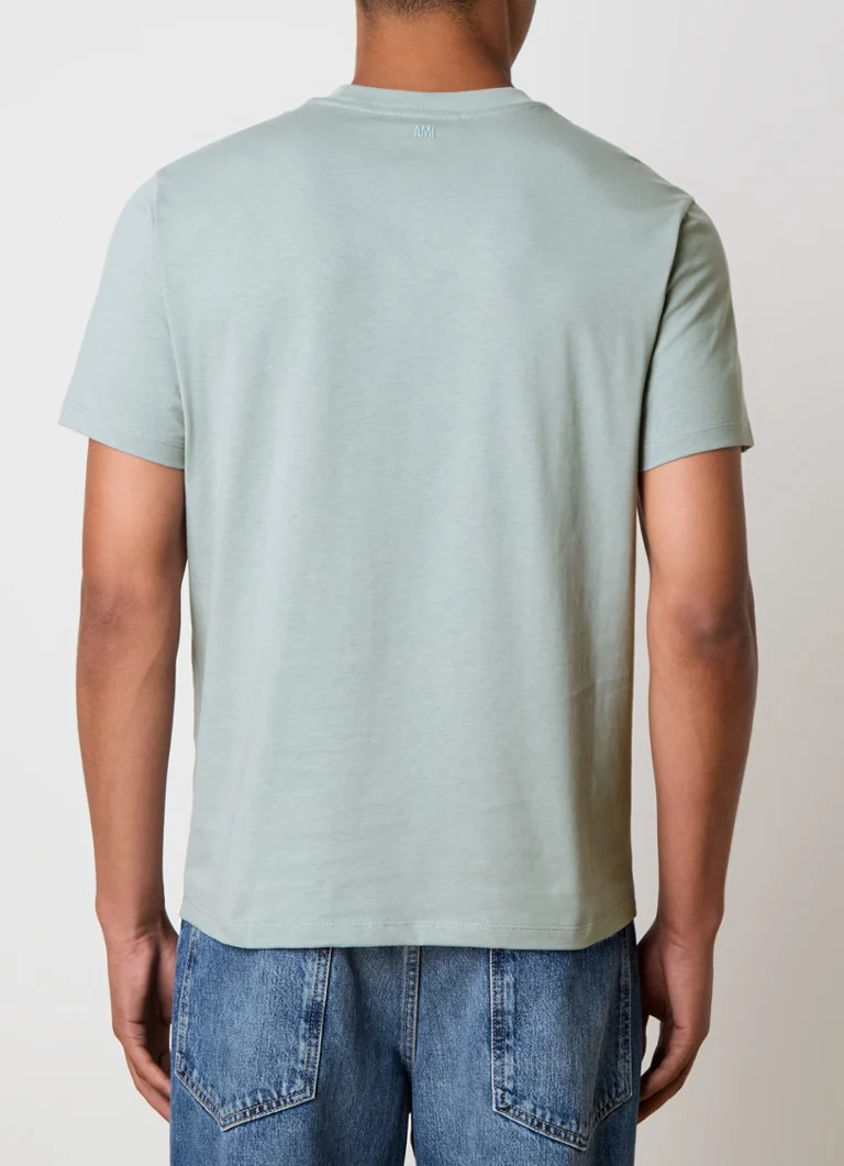 Tricou AMI Paris din bumbac organic cu logo