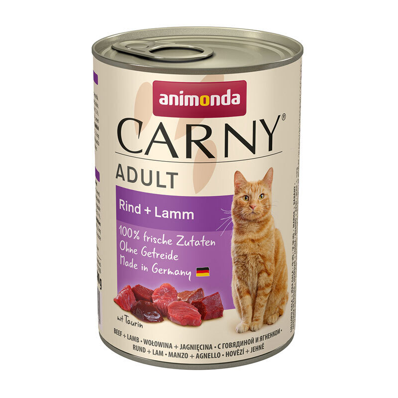 Animonda Nassfutter Animonda CARNY Adult 6x400g Rind & Lamm