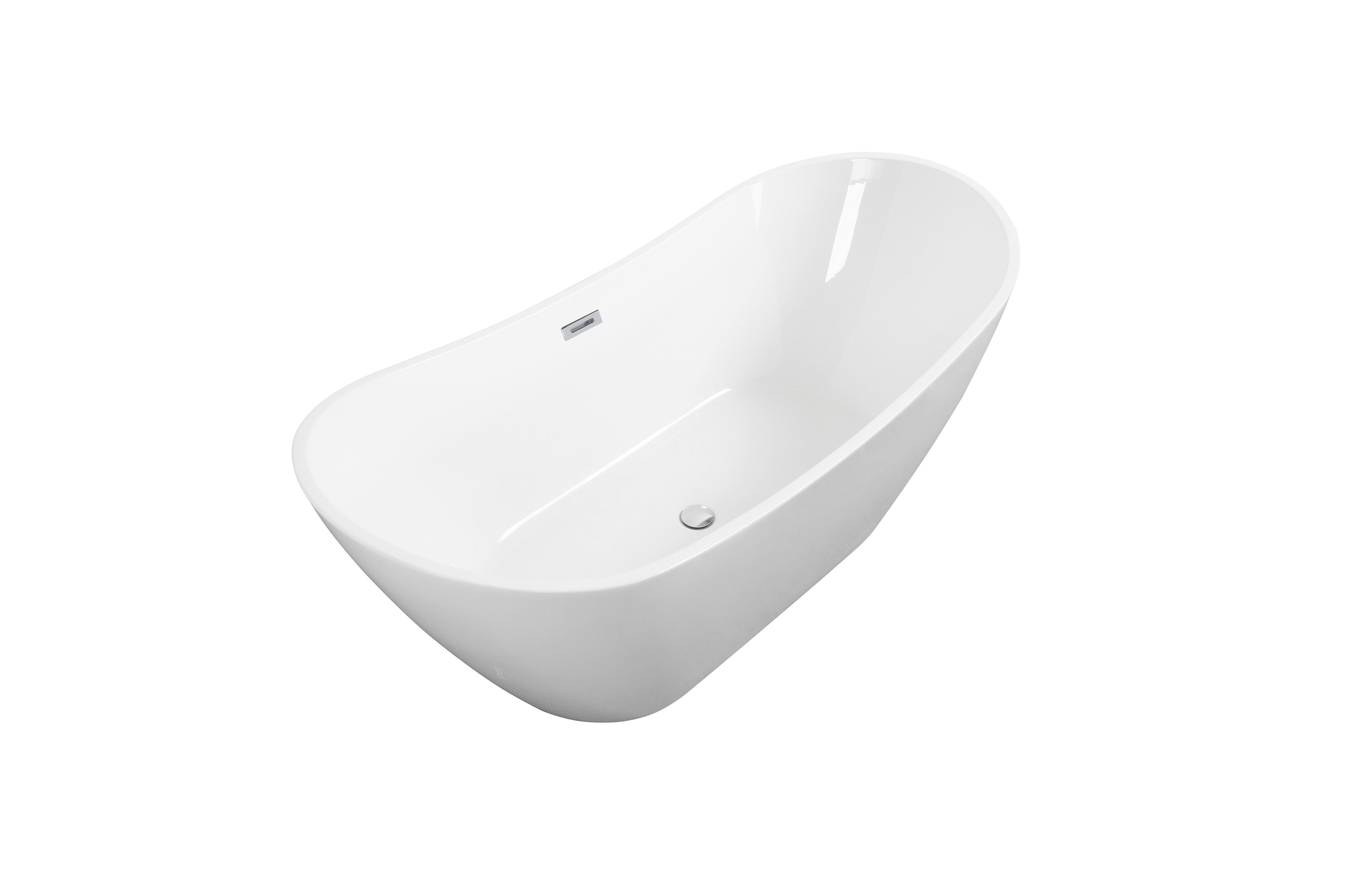 DOTMALL Badewanne Acryl freistehende Badewanne Moderne freistehende Badewanne