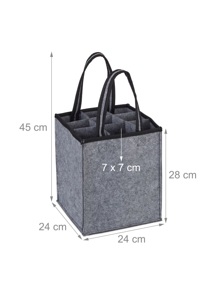 relaxdays 2 x Flaschentasche günstig kaufen onesize