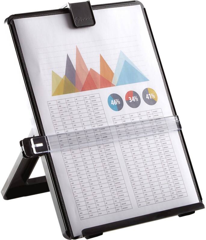 Fellowes Dokumentenhalter Workstation Schwarz DIN A4 25,73 x 18,75 x 28,58 cm