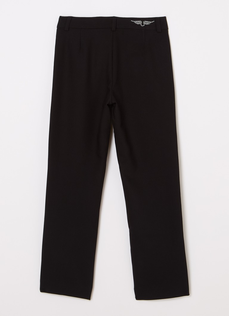 Pantaloni cu talie înaltă, cu croială dreaptă și buzunare laterale din colecția Ceremony de la Zadig&Voltaire.