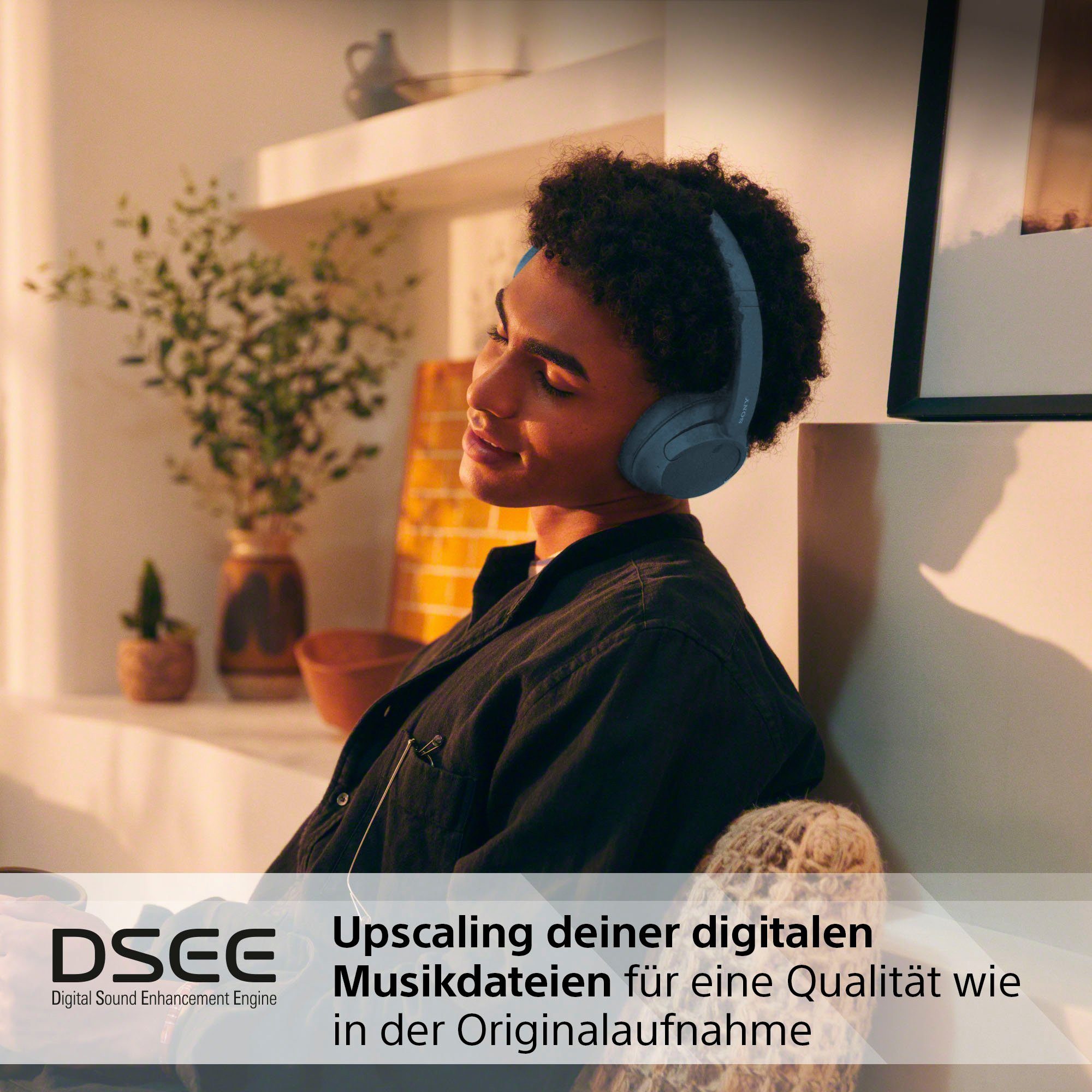Sony WH-CH720N Over-Ear-Kopfhörer (Freisprechfunktion, LED Ladestandsanzeige, Multi-Point-Verbindung, Noise-Cancelling, Sprachsteuerung, integrierte Steuerung für Anrufe und Musik, Alexa, Google Assistant, Siri, Bluetooth)