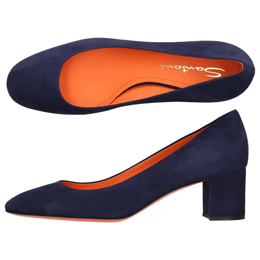 Santoni - Pumps 59621 Veloursleder - blau