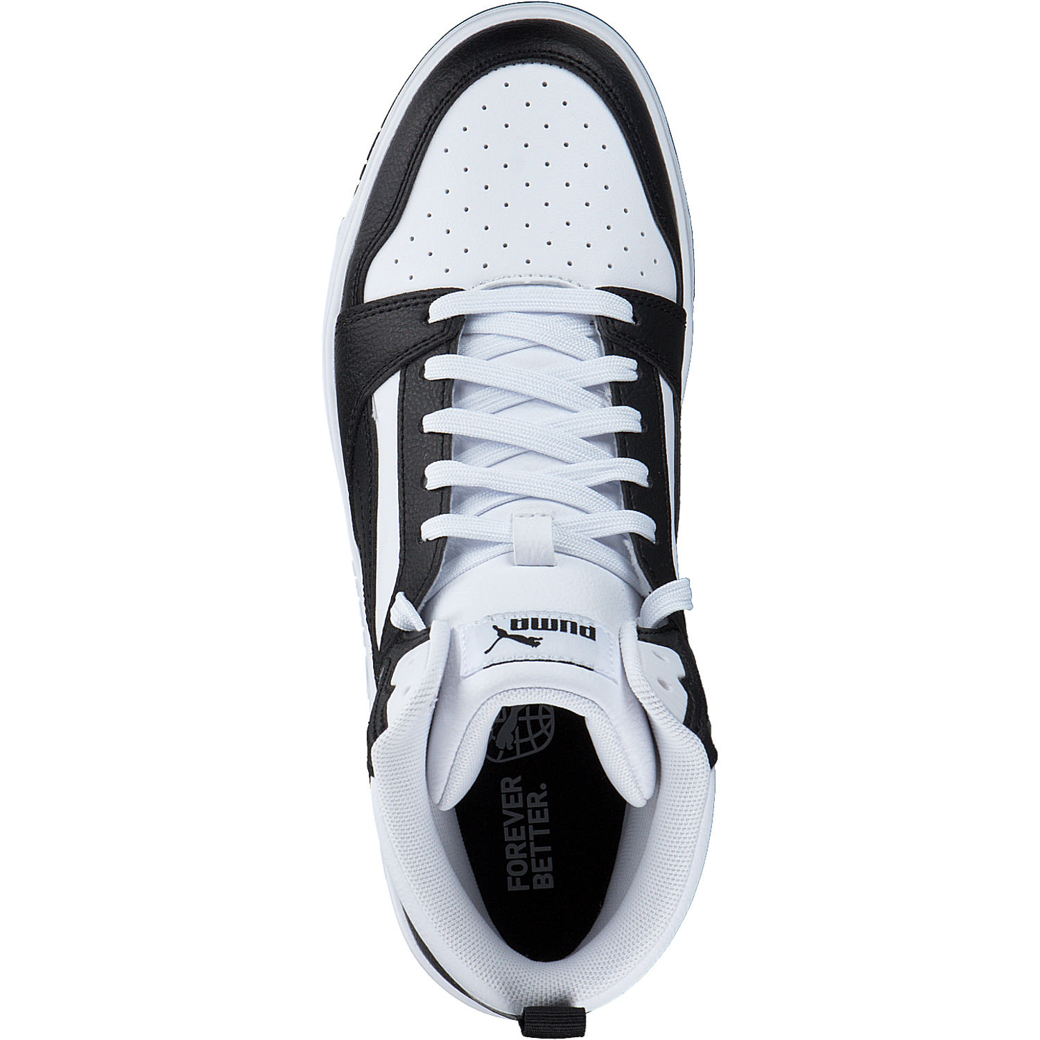 Puma Rebound v6 Mid Jr. 393831, Stiefel, Schwarz