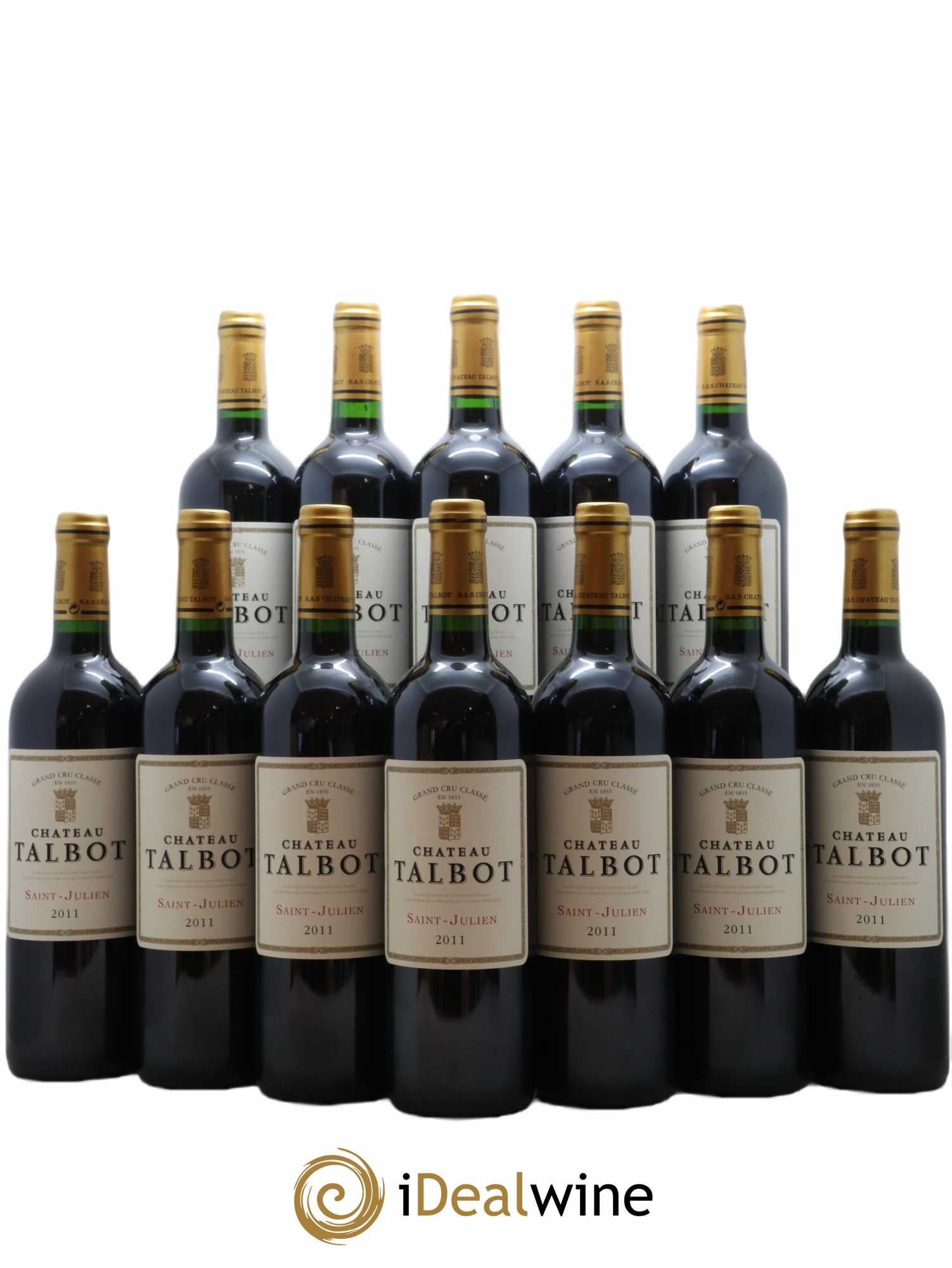 Château Talbot 4ème Grand Cru Classé  2011 - Lot de 12 Bouteilles