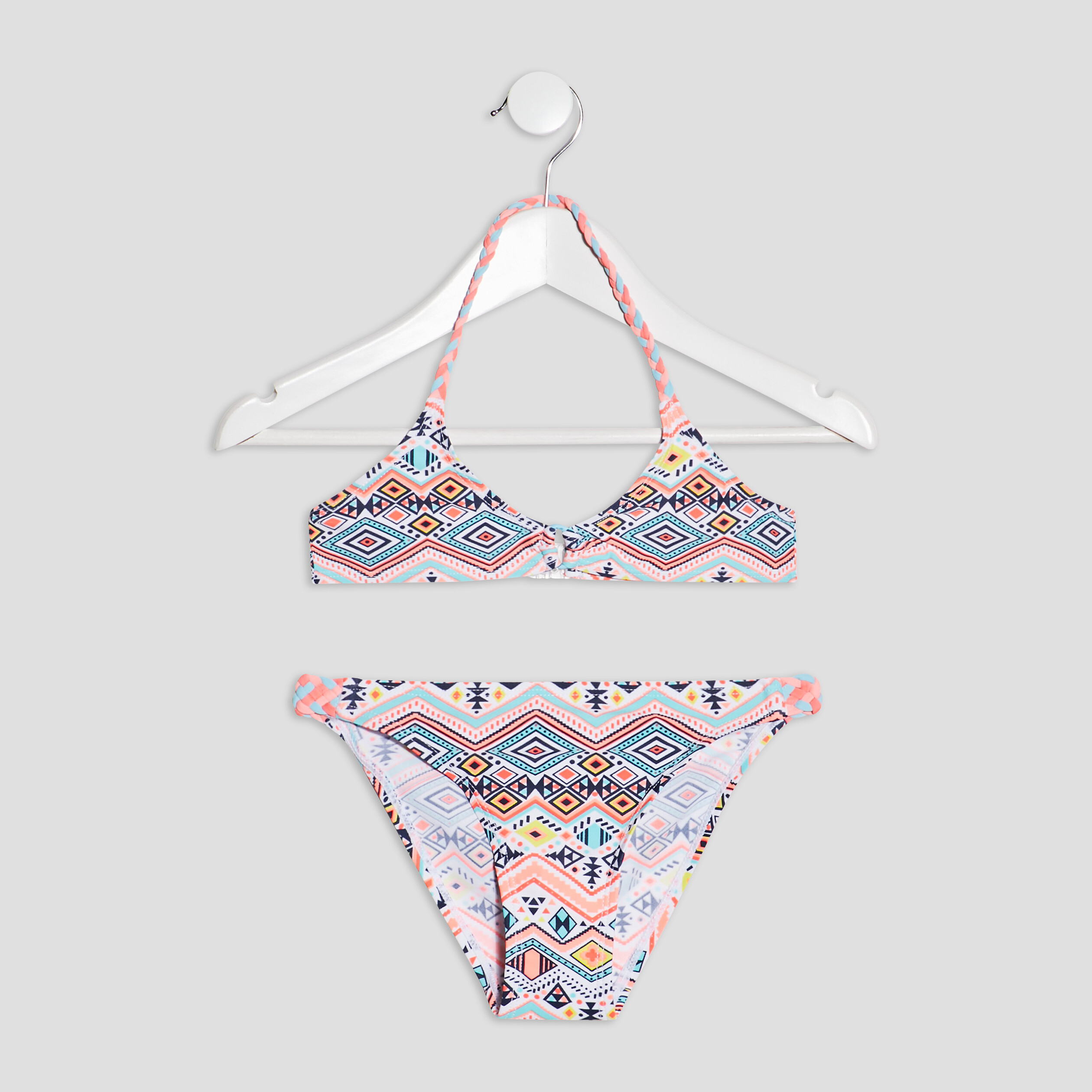 Maillot de bain 2 pièces multicolore fille | La Halle