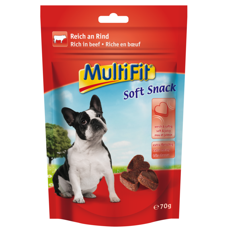 MultiFit Snacks MultiFit Soft Snack 3x70g Rind