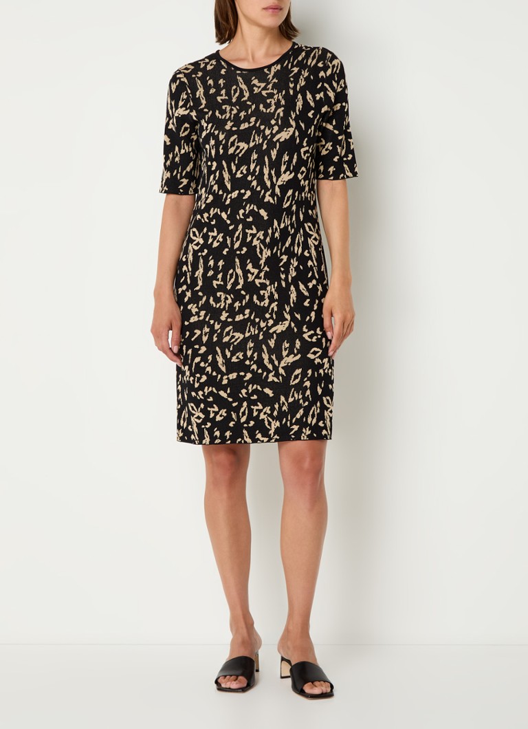 Robe courte en maille fine imprimée Taifun