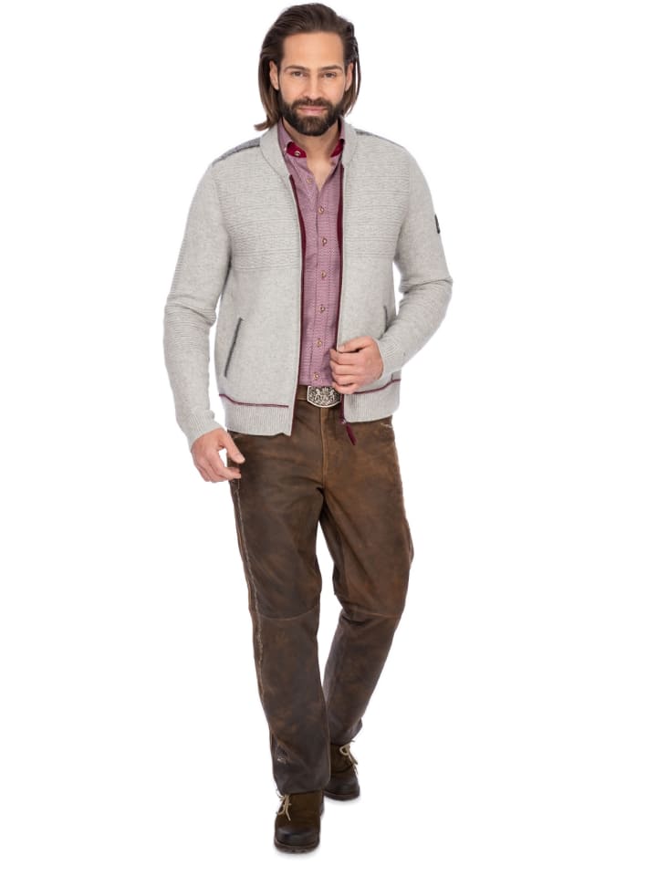 Spieth & Wensky Strickjacke TALHEIM in grau günstig kaufen