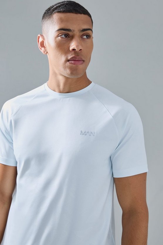 Man Active Camouflage Raglan Performance T-Shirt