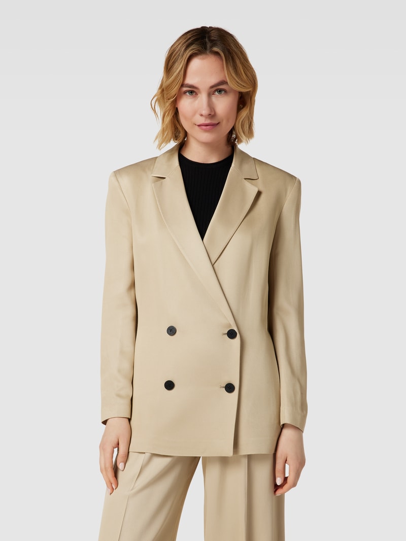 Blazer mit Reverskragen Modell 'Aboma' in beige