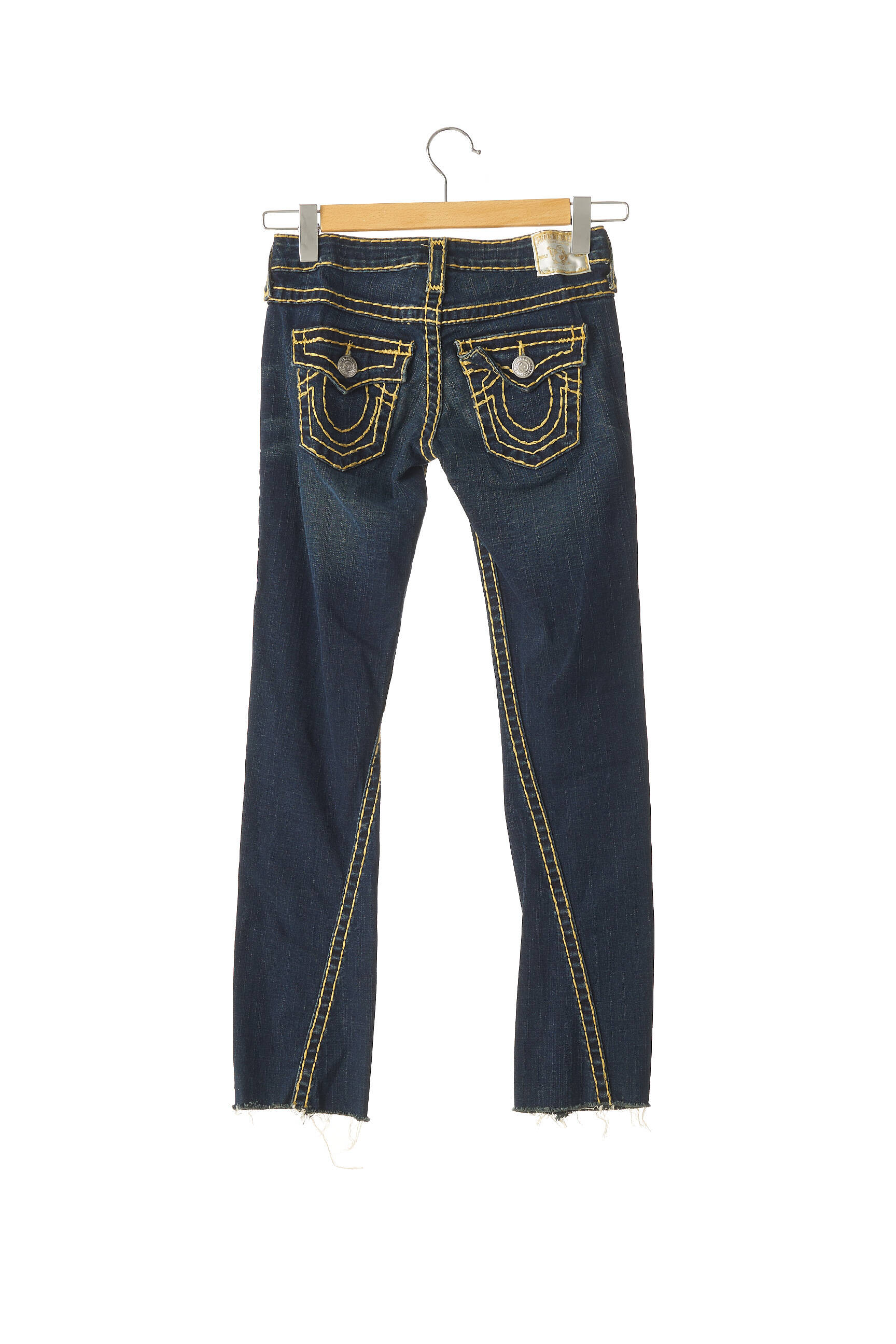 True Religion Jeans Coupe Droite Femme couleur bleu