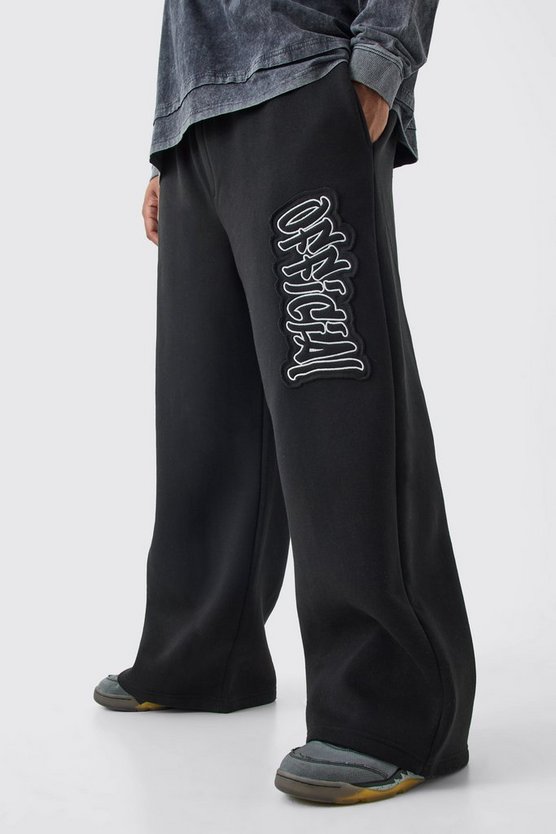 Plus Official Applique Wide Fit Jogger
