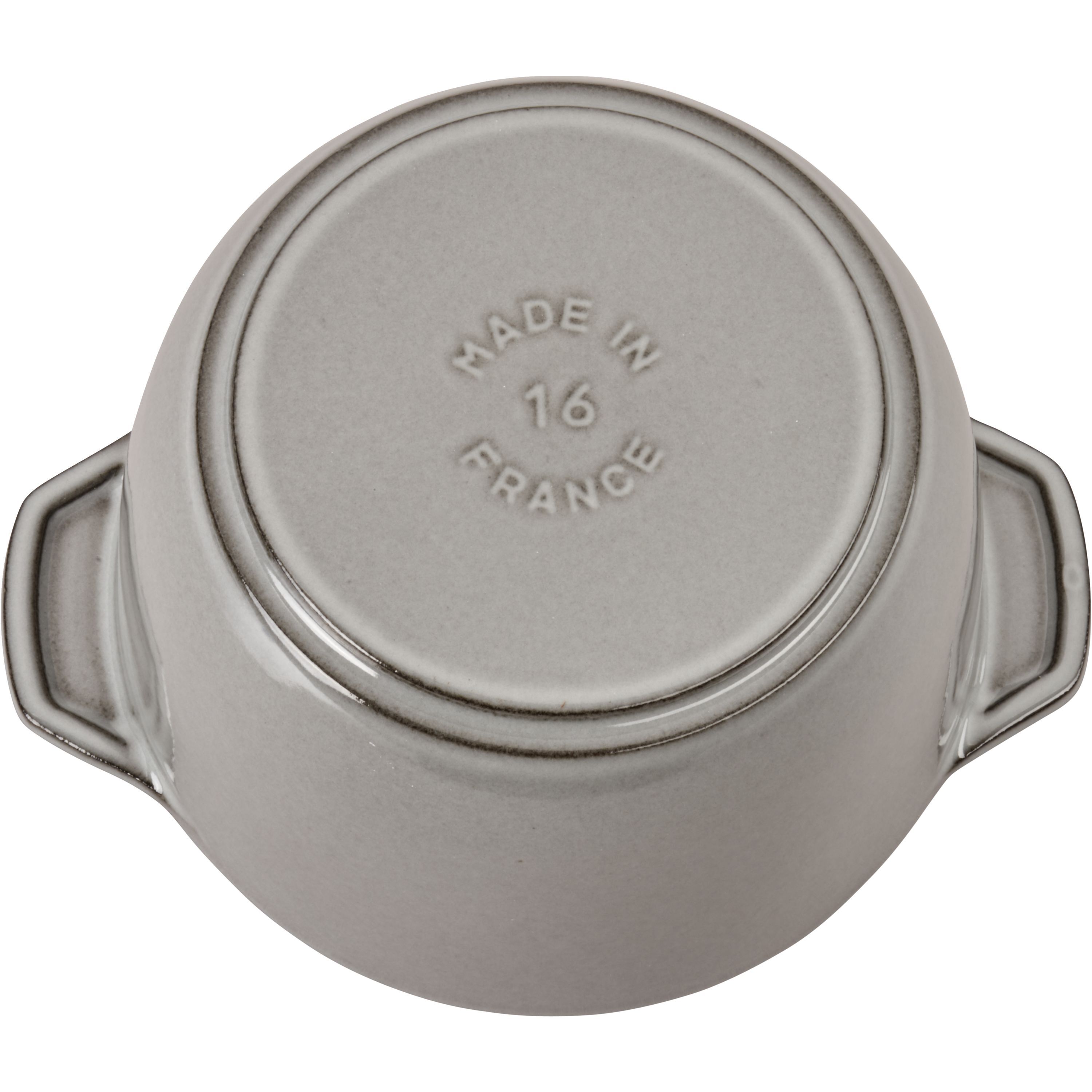 Reis-Cocotte 16 cm, rund, Graphit-Grau, Gusseisen