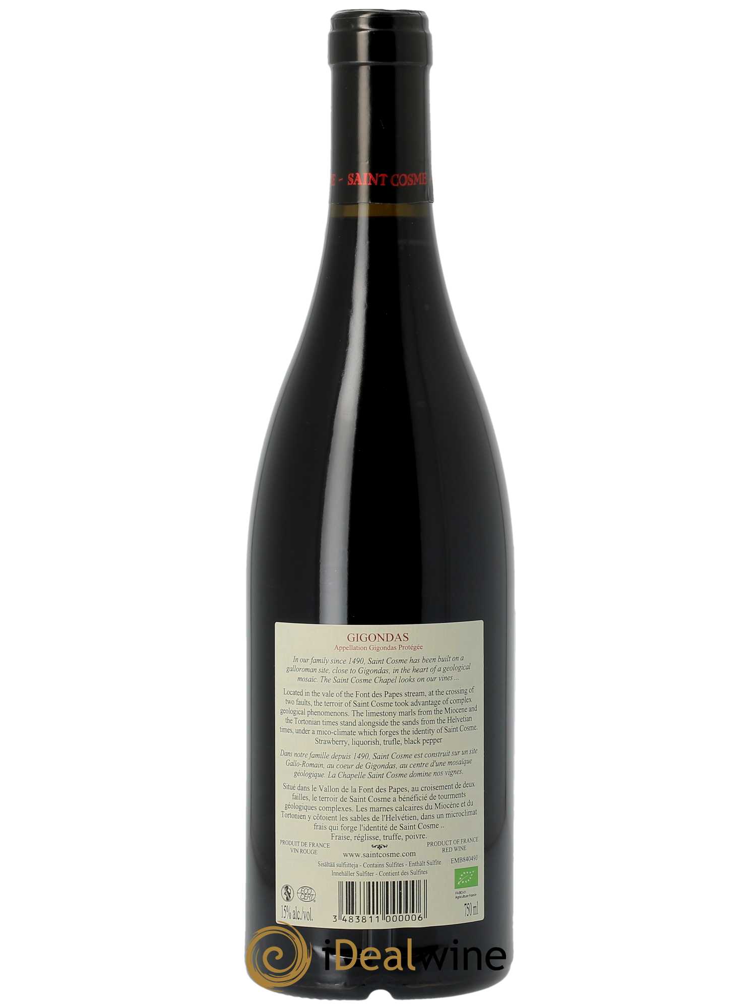 Gigondas Saint Cosme  2021 - Lot de 1 Bouteille