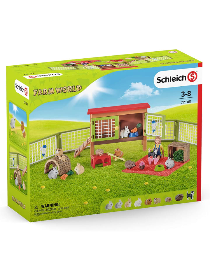Schleich 72160 - Tierfiguren Farm World - Picknick mit kleinen Haustieren in bunt günstig kaufen onesize