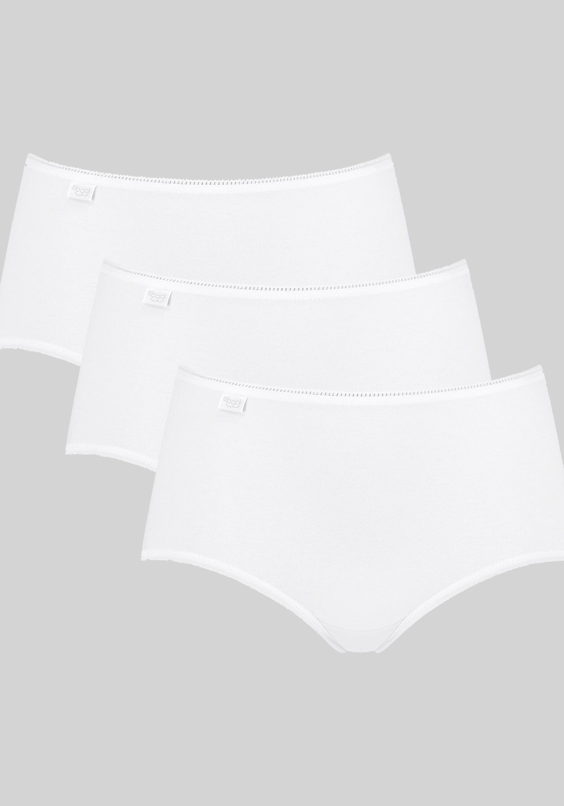 Sloggi Midislip 24/7 Cotton (3er Pack) mit elastischer Mäusezähnchenkante