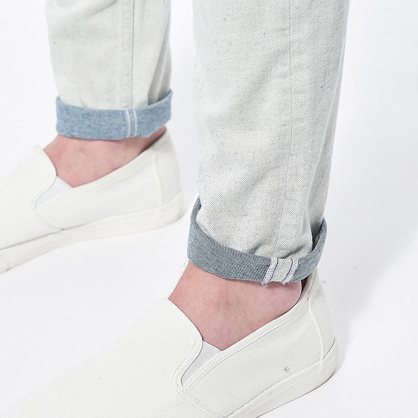 KYLAN  Jean relaxed cropped Homme
