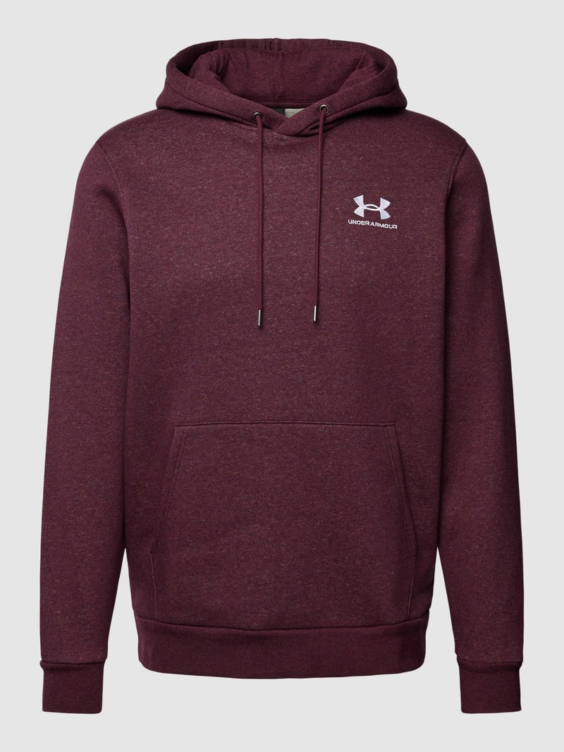 Hoodie mit Känguru-Tasche in bordeaux rot