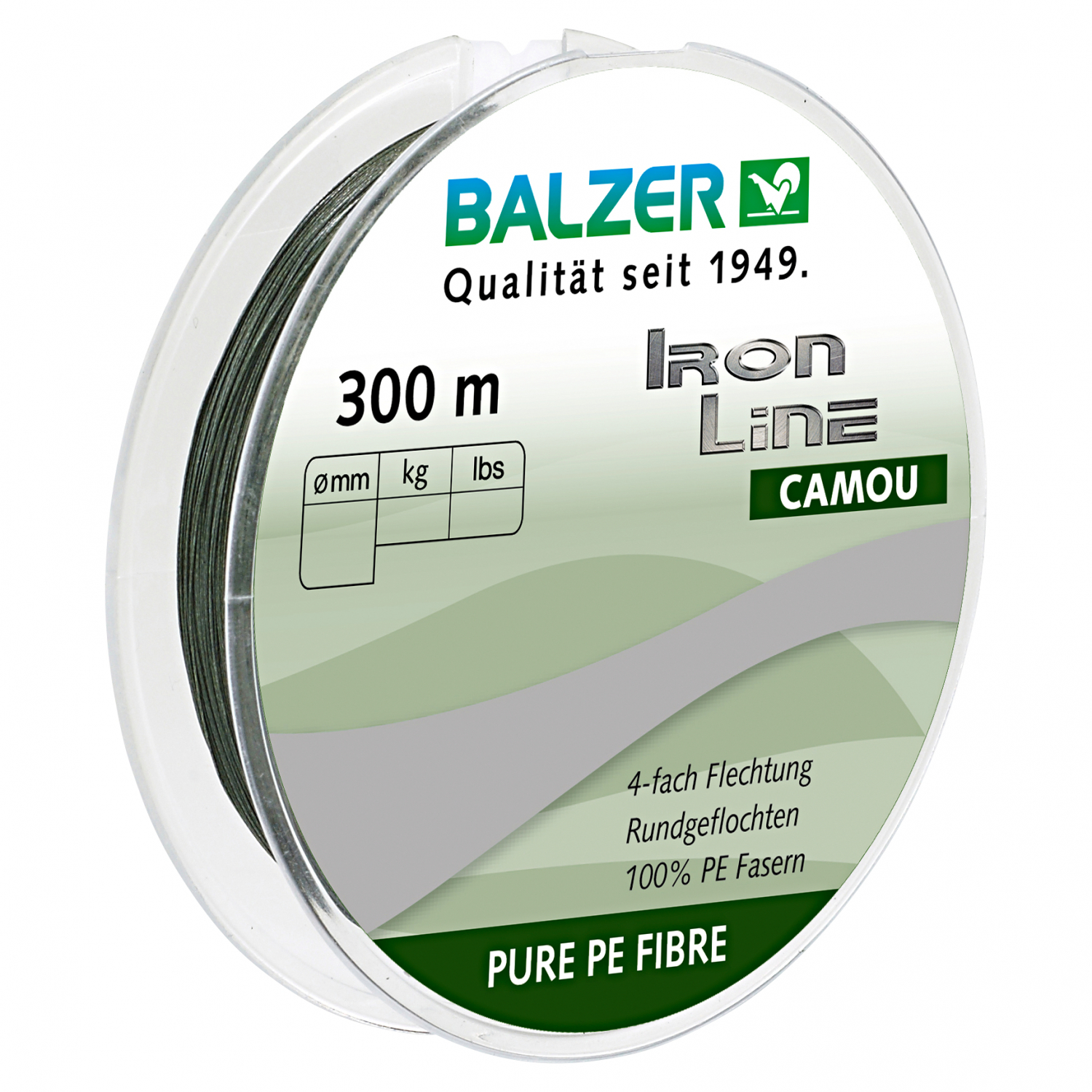 Balzer Angelschnur Iron Line Camou (camou, 300 m)