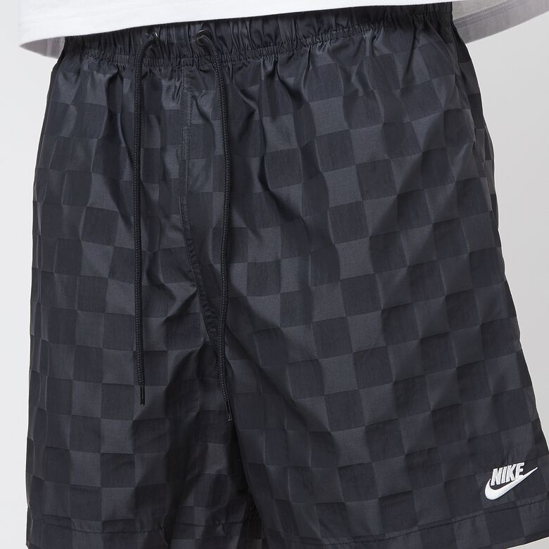 NIKE Club Flow Short Checkers black/white